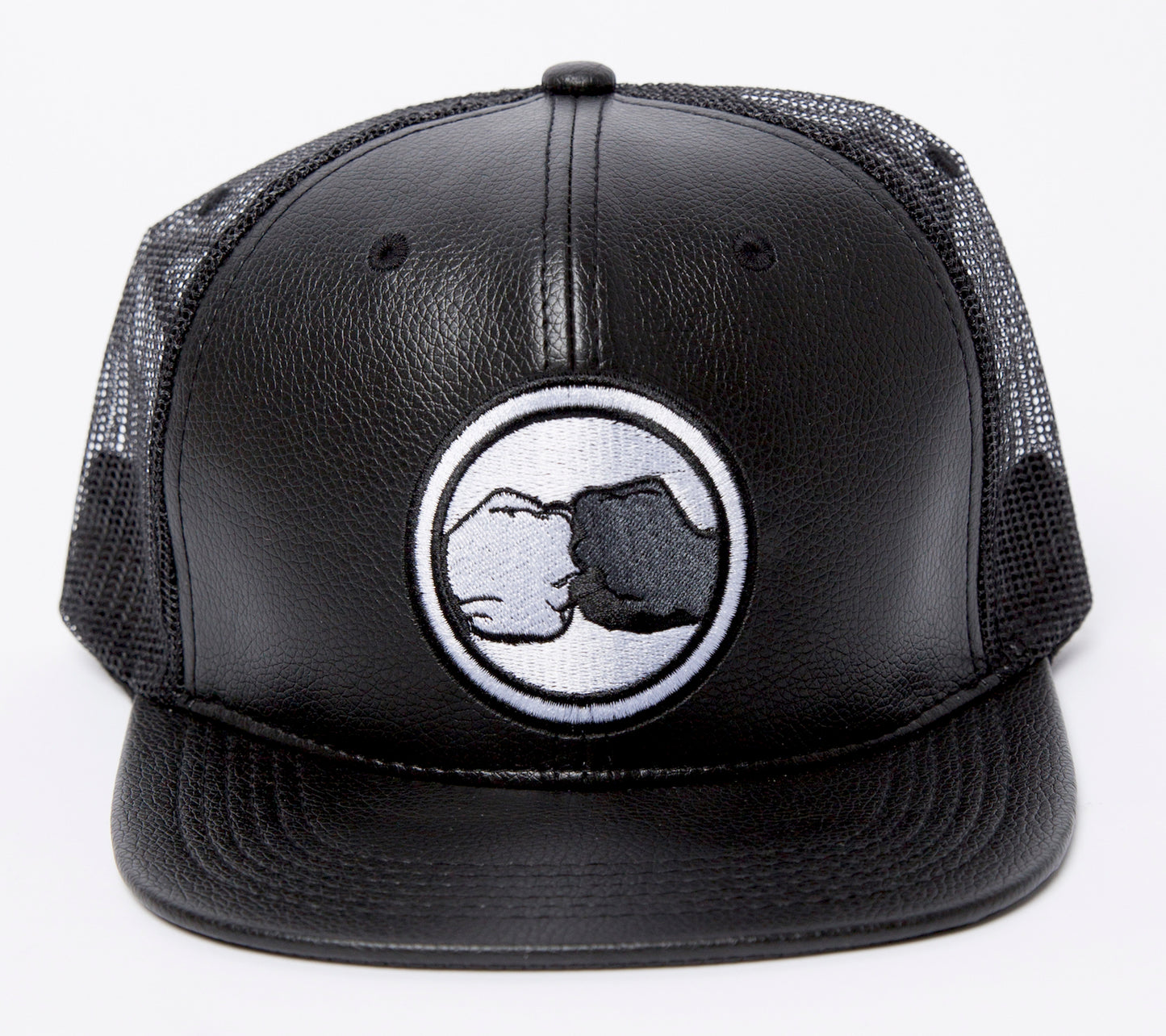 Vegan Mesh Leather Trucker Hat